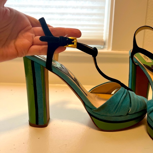 Authentic Prada platform Sandals with block heel size 36.5/6.5 - Picture 5 of 5